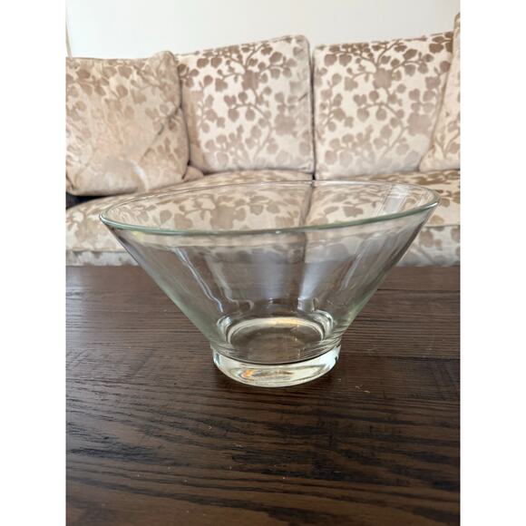 Vintage 1970s Mid-Century Modern Glass Serving Bowl – 11” Punch/Chips - Picture 5 of 7